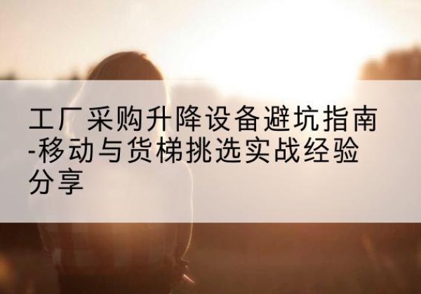辽中移动式升降机怎么选-工厂采购升降设备避坑指南-移动与货梯挑选实战经验分享